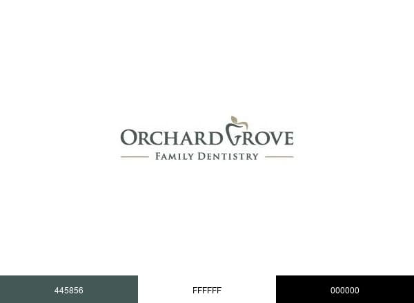Orchard Grove Family Dentistry brand color palette