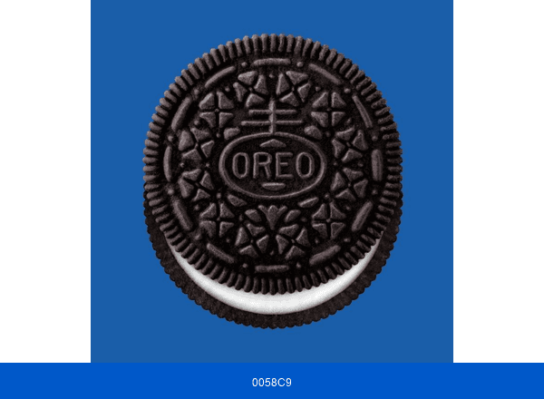 OREO Cookie brand color palette