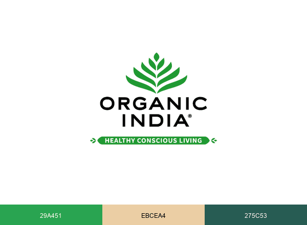 ORGANIC INDIA brand color palette