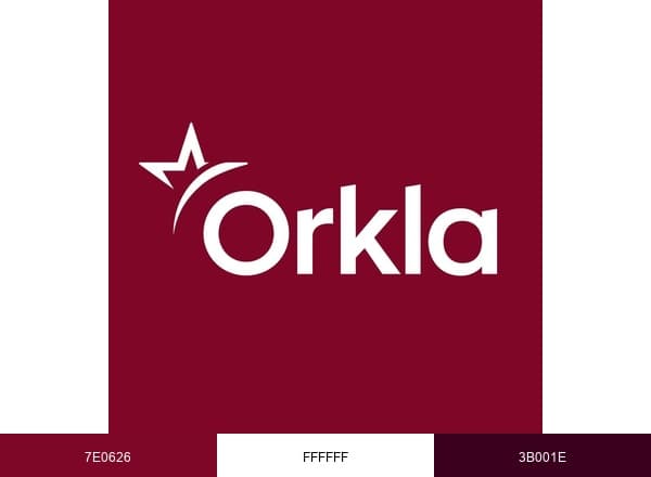 Orkla brand color palette