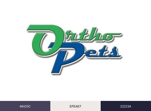 OrthoPets V-OP brand color palette