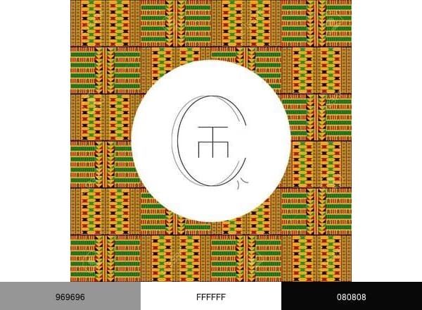 Oshūn Art brand color palette