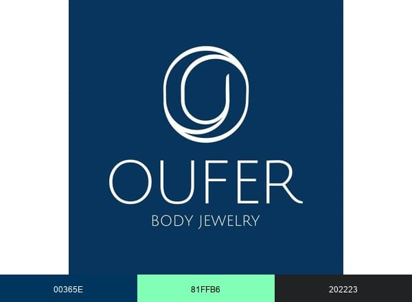 25 OUFER BODY JEWELRY brand color palette