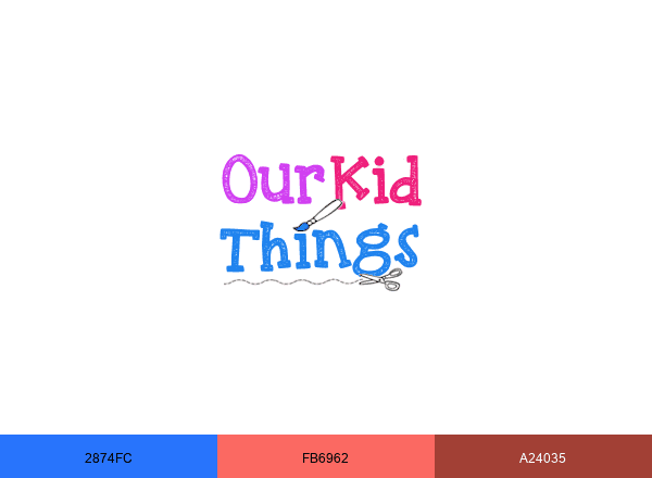 Ourkidthings brand color palette