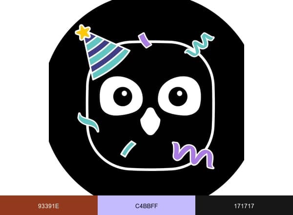 OwlCrate brand color palette