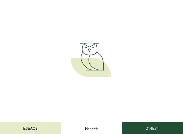 Owl's Nest Recovery brand color palette