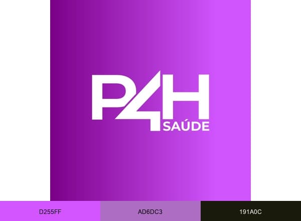 P4H Saúde brand color palette