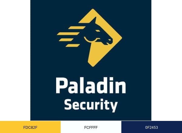Paladin Security brand color palette