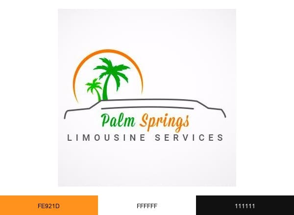 Palm Springs Limo brand color palette