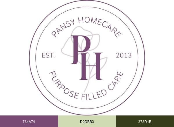 Pansy Homecare Service brand color palette
