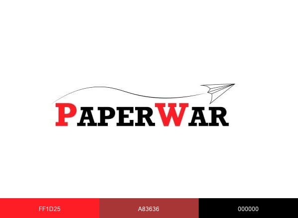 PaperWar brand color palette