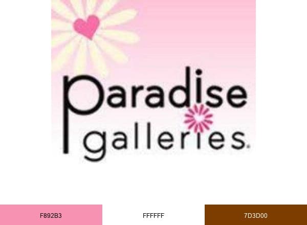 Paradise Galleries brand color palette