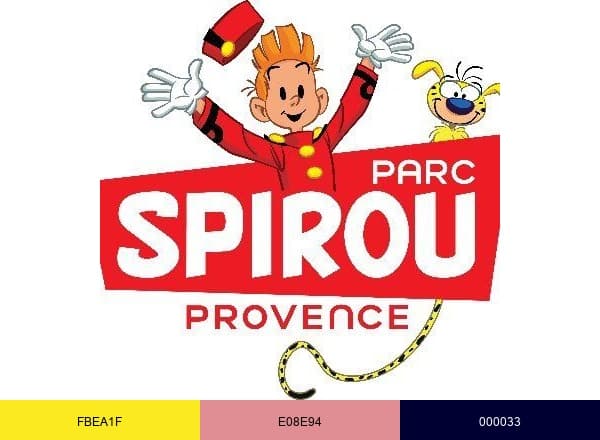 Parc Spirou Provence brand color palette