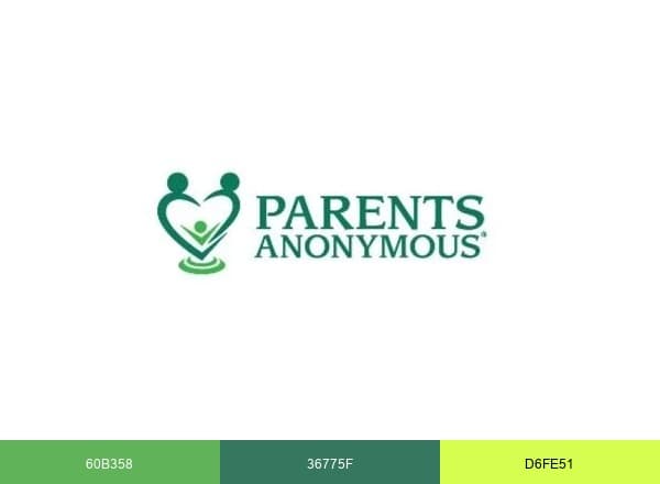 Parents Anonymous brand color palette