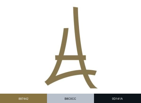 Paris Tobacco Company brand color palette