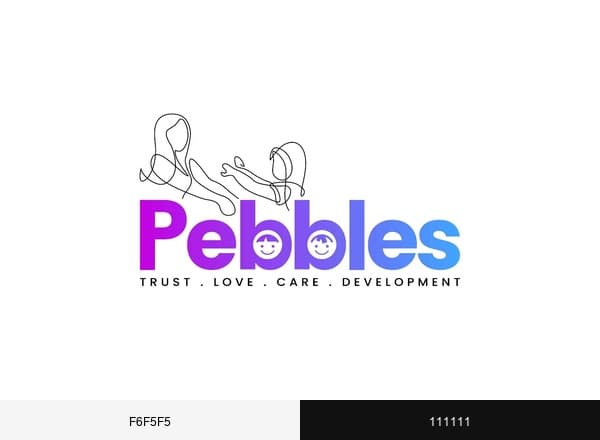 Pebbles Educare brand color palette