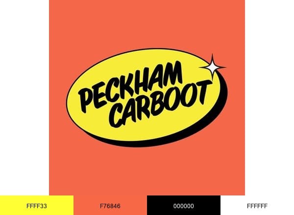 Peckham Carboot brand color palette