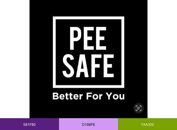 Pee Safe brand color palette