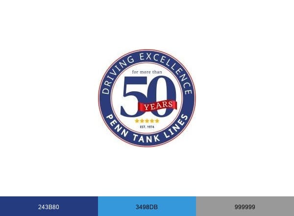 Penn Tank Lines brand color palette