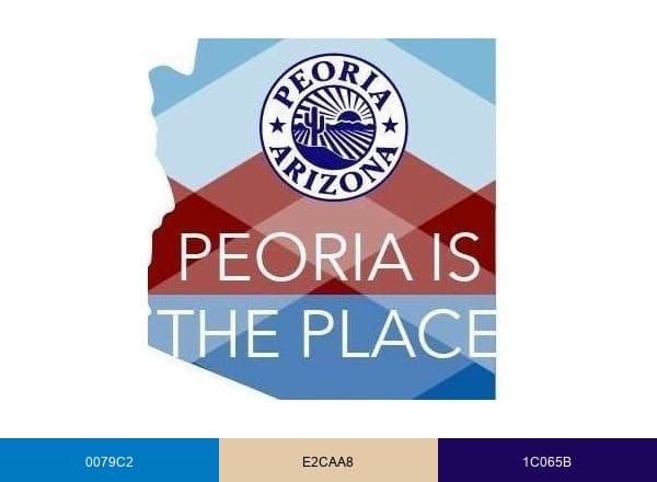 City of Peoria brand color palette