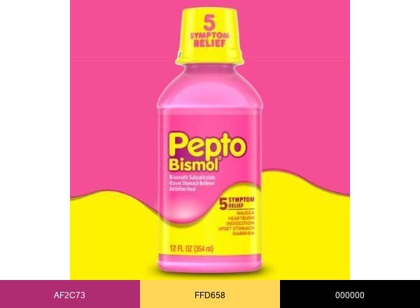Pepto-Bismol brand color palette