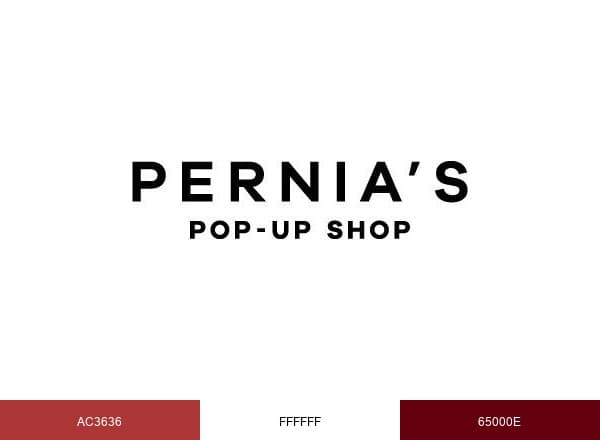Pernia's Pop-Up Shop brand color palette