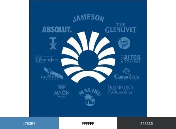 Pernod Ricard USA brand color palette