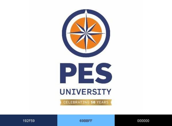 PES University brand color palette