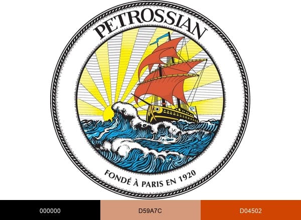 Petrossian Paris brand color palette
