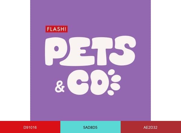 Pets and Company brand color palette