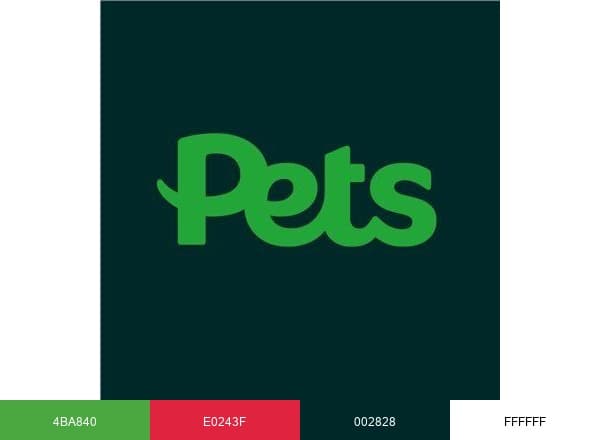 Pets at Home brand color palette