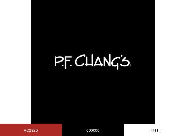 PF Chang's brand color palette