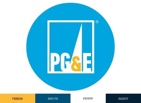 PG&E Corporation brand color palette