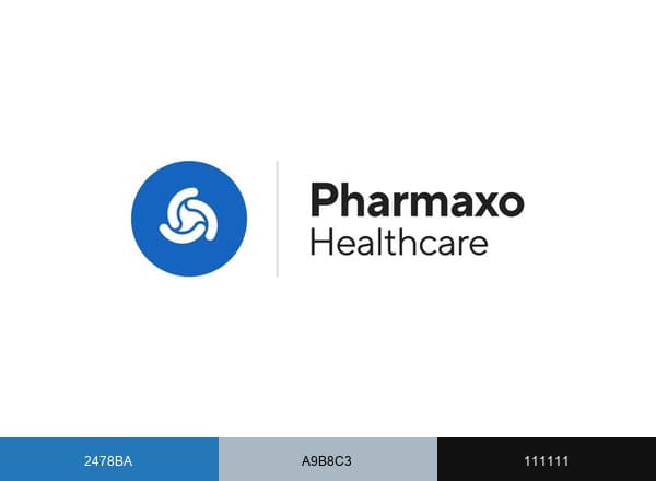 Pharmaxo Healthcare brand color palette