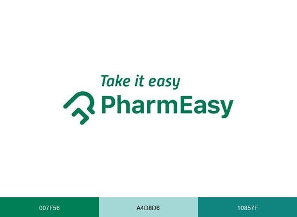 PharmEasy brand color palette