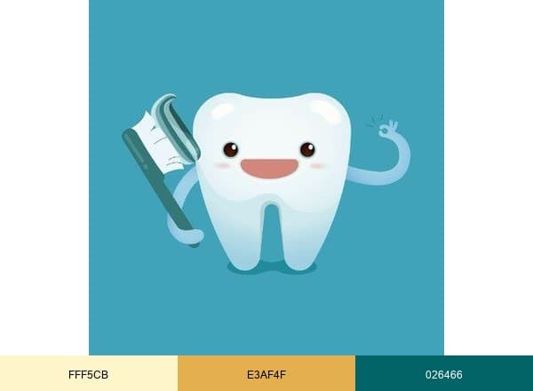 Paul McDonald DDS brand color palette