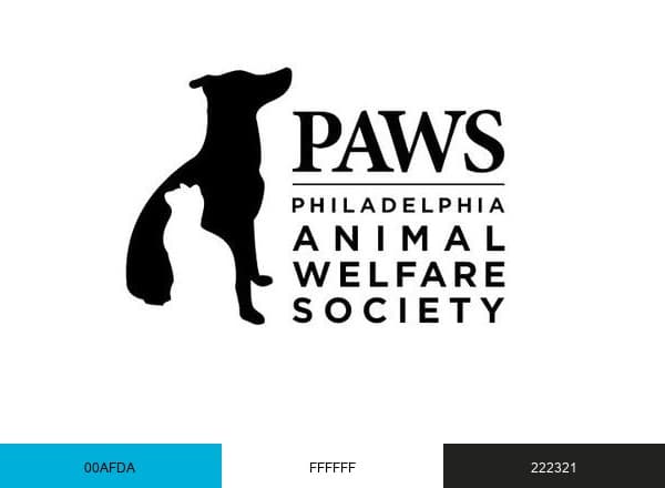 PAWS brand color palette