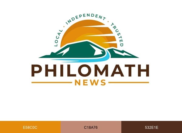 Philomath News brand color palette