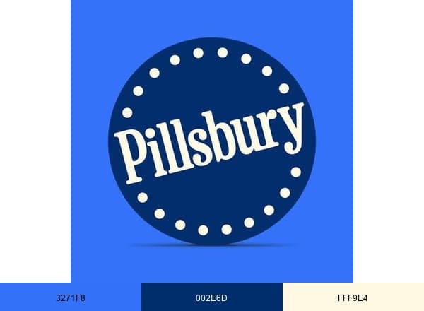 Pillsbury brand color palette