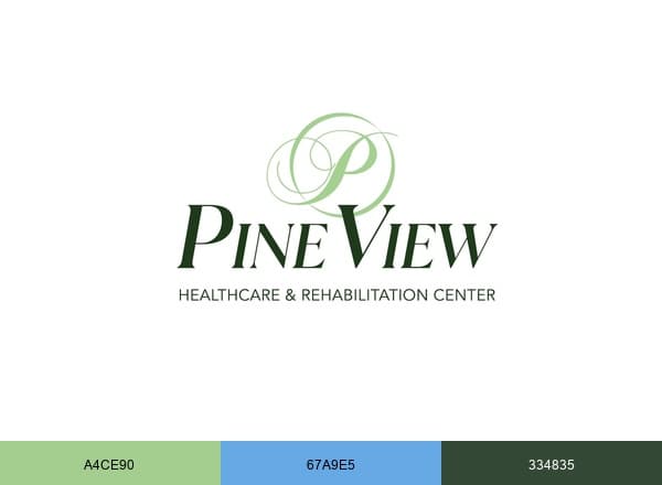 Pine View Healthcare & Rehabilitation Center brand color palette