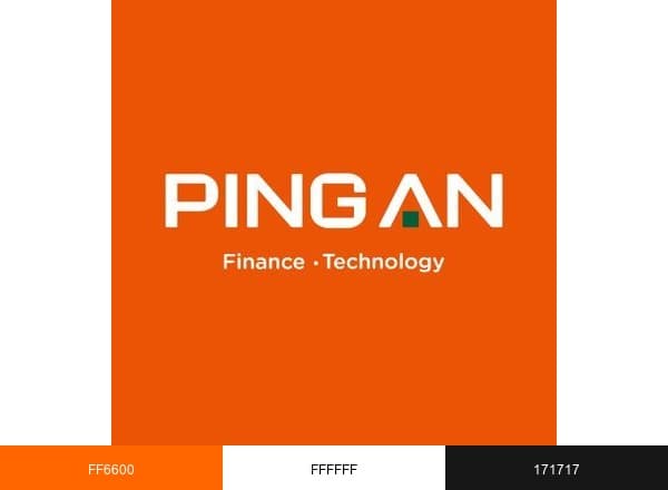 Ping An Group brand color palette