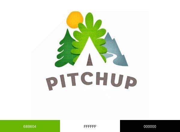 Pitchup.com brand color palette