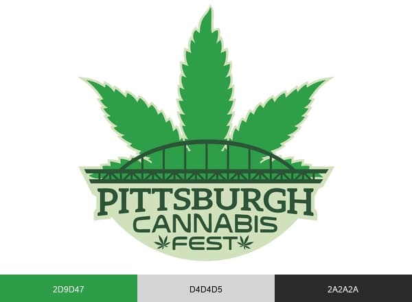 PITTSBURGH CANNABIS FEST brand color palette
