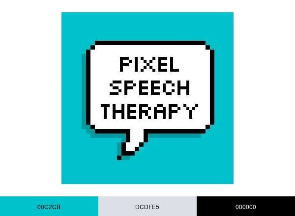 Pixel Speech Therapy brand color palette