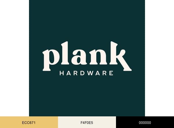 Plank Hardware brand color palette