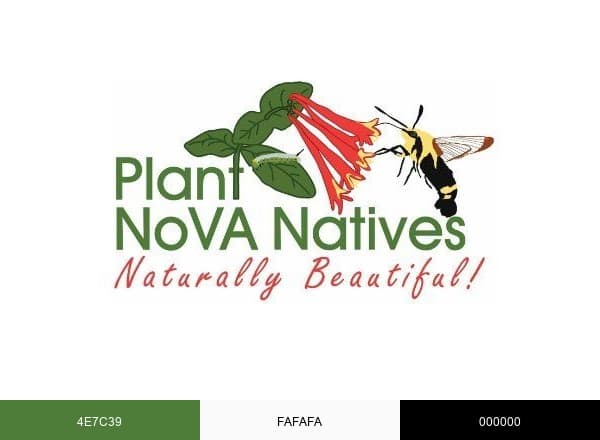 Plant NoVA Natives brand color palette