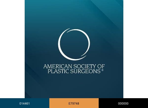American Society of Plastic Surgeons brand color palette