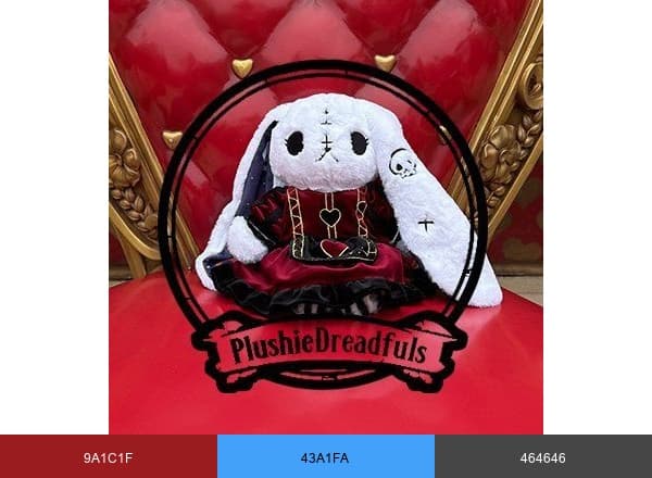 Plushie Dreadfuls brand color palette