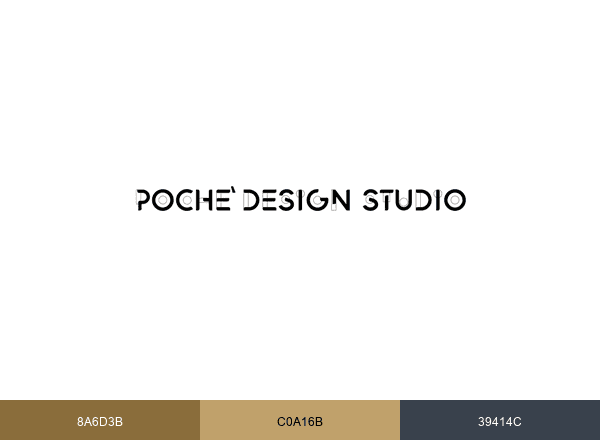Poche' Design studio brand color palette