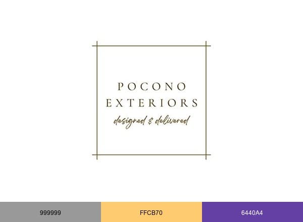 Pocono Exteriors brand color palette